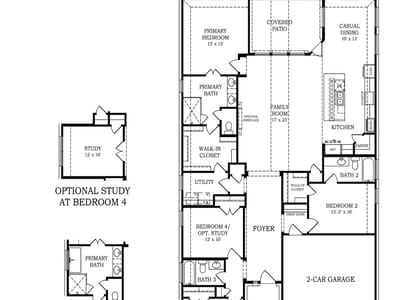 Living area at 4742 Regents Pl - 3 bed 3 bath home