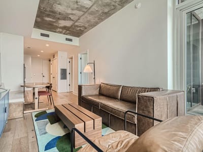 Kitchen at 48 E East Ave Unit #1706 - 1 bed 1 bath home