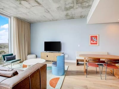 Kitchen at 48 East Ave Unit #1104 - 1 bed 1 bath home