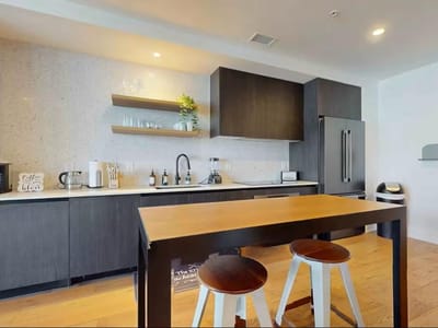 Primary bedroom at 48 East Ave Unit #1210 - 2 bed 2 bath home