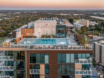 Primary bedroom at 48 East Ave Unit #1301 - 2 bed 2 bath home