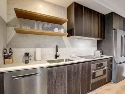 Kitchen at 48 East Ave Unit #1705 - 1 bed 1 bath home