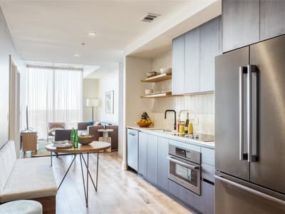 Living area at 48 East Ave Unit #2005 - 1 bed 1 bath home