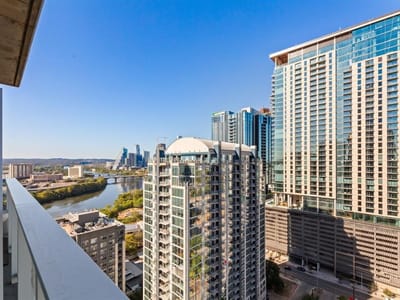Living area at 48 East Ave Unit #2703 - 1 bed 1 bath home
