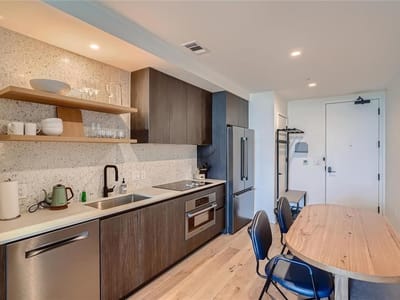 Primary bedroom at 48 East Ave Unit #2703 - 1 bed 1 bath home