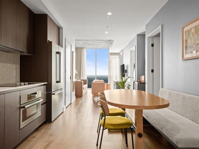 Primary bedroom at 48 East Ave Unit #2807 - 1 bed 1 bath home