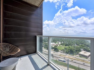 Living area at 48 East Ave Unit #3006 - 1 bed 1 bath home
