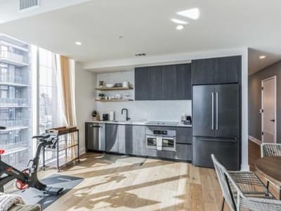 Kitchen at 48 East Ave Unit #3008 - 1 bed 1 bath home