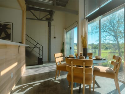 Primary bedroom at 4801 S Congress Ave Unit #H5 - 2 bed 2 bath home