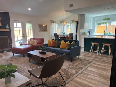 Living area at 4802 Carsonhill DR - 3 bed 2 bath home