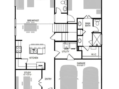 Living area at 4802 Native Pearl - 4 bed 3 bath home