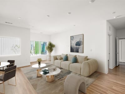 Living area at 4802 S Congress Ave Unit #213 - 1 bed 1 bath home