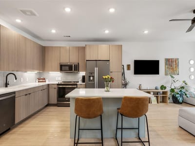 Kitchen at 4802 S Congress Ave Unit #411 - 1 bed 1 bath home