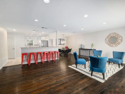 Living area at 4804 Westfield DR - 3 bed 2 bath home