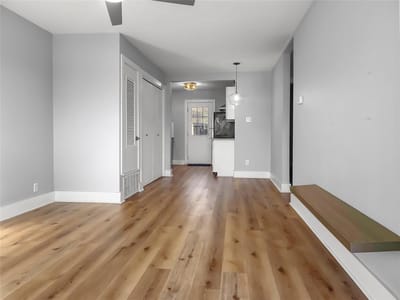 Primary bedroom at 4805 Richmond Ave Unit #B - 2 bed 1 bath home