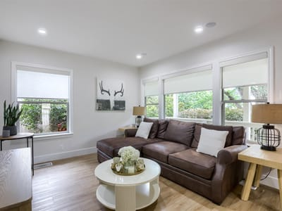 Living area at 4807 Woodview Ave - 2 bed 2 bath home