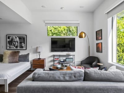 Primary bedroom at 49 Navasota ST Unit #220 - 1 bed 1 bath home
