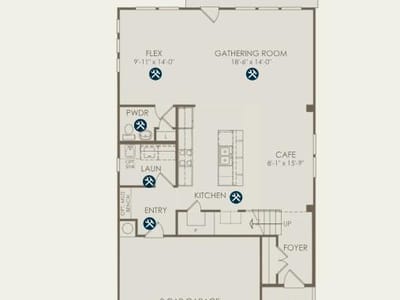 Living area at 4901 Monarda Mint ST - 3 bed 2 bath home