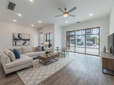 Living area at 4901 Springdale Rd Unit #103 - 3 bed 2 bath home