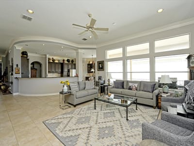 Living area at 4912 Interlachen LN - 3 bed 2 bath home