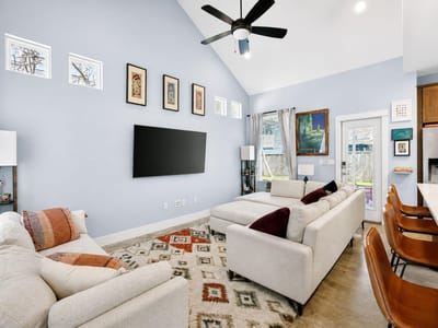 Living area at 4917 Sunset Trl Unit #A - 3 bed 2 bath home