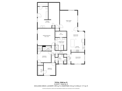 Living area at 4996 E FM 436 - 3 bed 3 bath home