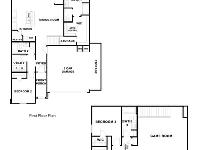 Living area at 500 Denali Dr - 4 bed 3 bath home