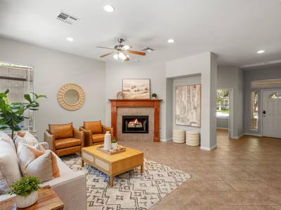 Living area at 5005 Eilers Ave Unit #A and B - Hyde Park, Austin, TX