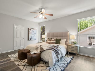 Primary bedroom at 5005 Eilers Ave Unit #A and B - Hyde Park, Austin, TX