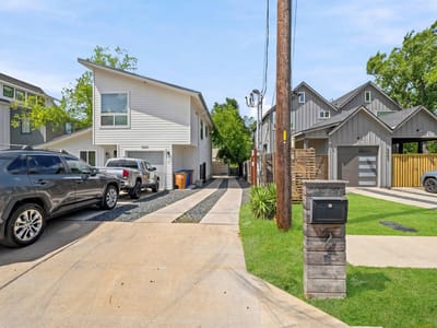 Living area at 5005 Lott Ave Unit #2 - 2 bed 2 bath home