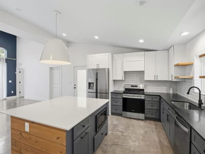 Bathroom at 5005 Lott Ave Unit #2 - 2 bed 2 bath home
