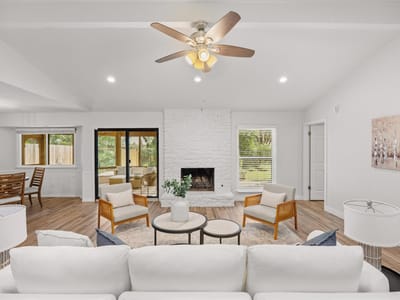 Living area at 5006 Trail West DR - 3 bed 2 bath home
