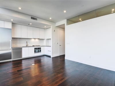 Kitchen at 501 West Ave Unit #1206 - 1 bed 1 bath home
