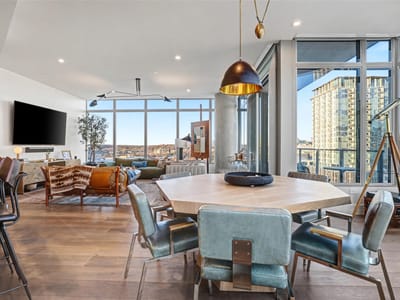 Primary bedroom at 501 West Ave Unit #1207 - 2 bed 2 bath home