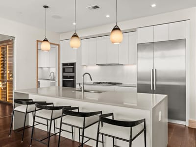 Kitchen at 501 West Ave Unit #3602 - 3 bed 3 bath home