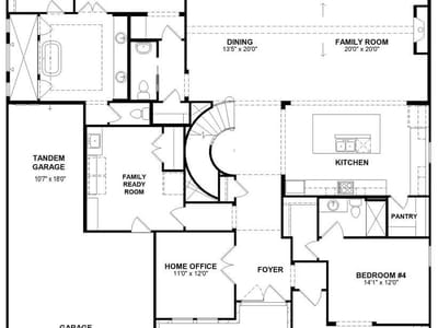 Living area at 502 Grazing CT - 5 bed 5 bath home