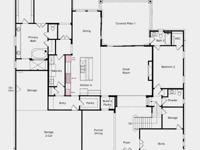 Living area at 5044 Vasto WAY - 5 bed 5 bath home