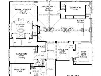 Primary bedroom at 506 Clima CT - 4 bed 4 bath home
