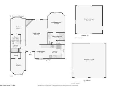 Living area at 508 River Hills DR - 3 bed 2 bath home