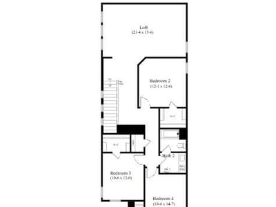 Primary bedroom at 510 Ansley CT - 4 bed 2 bath home