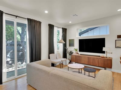 Primary bedroom at 510 Blackson Ave Unit #2 - 2 bed 2 bath home