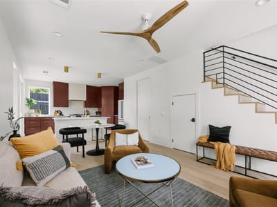 Primary bedroom at 5104 Stone Gate DR Unit #3 - 3 bed 3 bath home