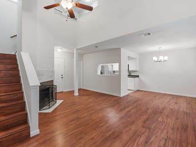 Living area at 512 Eberhart LN Unit #1402 - 2 bed 1 bath home
