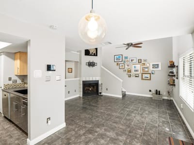 Primary bedroom at 512 Eberhart LN Unit #204 - 2 bed 1 bath home