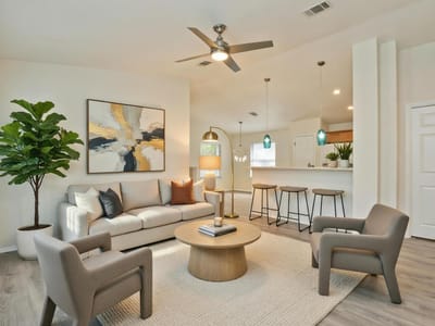 Living area at 512 Shep St - 2 bed 2 bath home