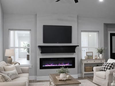 Living area at 516 N Hackberry Ave - 3 bed 2 bath home