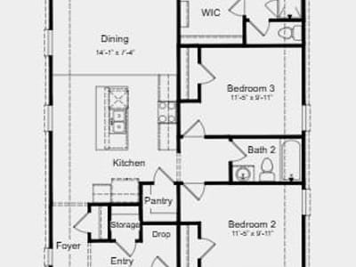Living area at 519 Unakite TRL - 3 bed 2 bath home