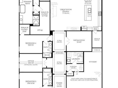 Living area at 5213 La Spezia WAY - 4 bed 3 bath home
