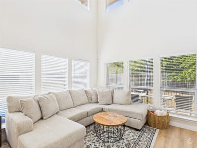 Primary bedroom at 5306 Beacon Dr Unit #A - 2 bed 2 bath home