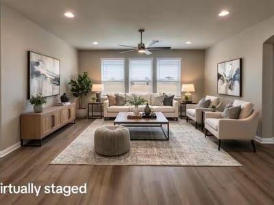 Living area at 5314 Ovile St - 3 bed 2 bath home